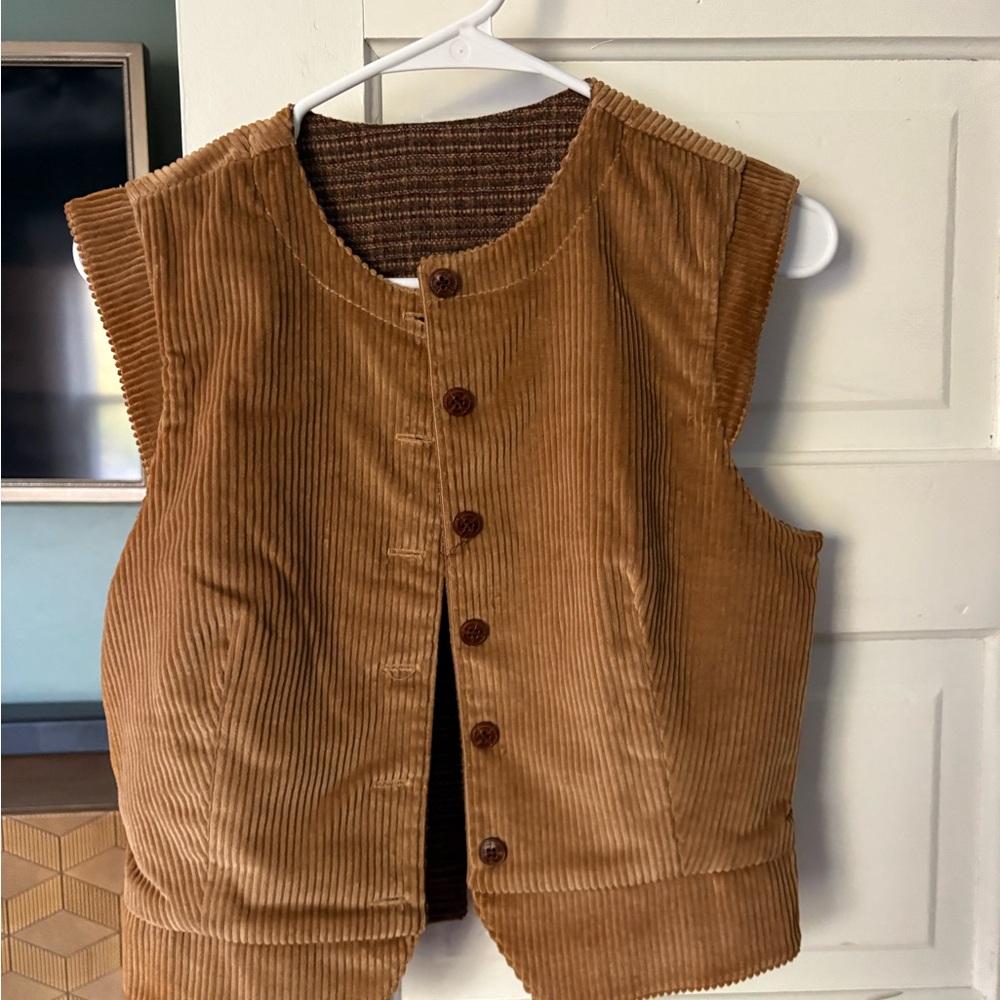 Brown Corduroy Vest